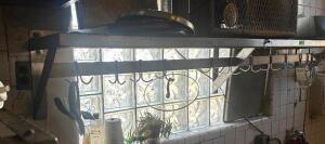 DESCRIPTION 8' WALL MOUNT POT RACK. LOCATION KITCHEN QTY 1