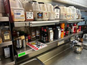 DESCRIPTION (2) 72" X 12 STAINLESS WALL SHELVES. ADDITIONAL INFORMATION CONTENTS ARE NOT INCLUDED,. THIS LOT IS: SOLD BY THE PIECE LOCATION KITCHEN QT