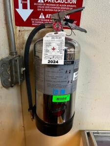 DESCRIPTION WET CHEMICAL FIRE EXTINGUISHER. ADDITIONAL INFORMATION W/ 2024 CHARGE LOCATION KITCHEN QTY 1