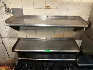 DESCRIPTION (2) 24" X 12" STAINLESS WALL SHELVES SIZE 24" X 12" THIS LOT IS: SOLD BY THE PIECE LOCATION KITCHEN QTY 2