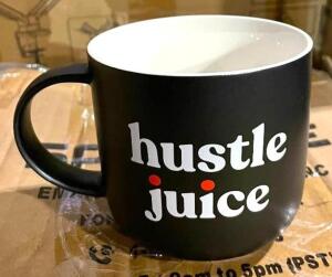 (6) 15 OZ. HUSTLE JUICE COFFEE MUGS