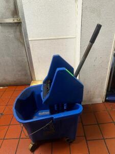 DESCRIPTION BLUE MOP BUCKET W/ WRINGER LOCATION KITCHEN QTY 1