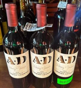 DESCRIPTION (3) BOTTLES OF A+D CABERNET SAUVIGNON 2020 THIS LOT IS: SOLD BY THE PIECE LOCATION ROOM 1 QTY 3