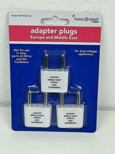 3PC SET OF ADAPTER PLUGS FOR EUROPE AND MIDDLE EAST