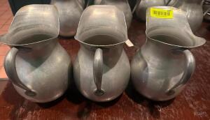 DESCRIPTION (3) METAL 64 OZ WATER PITCHERS THIS LOT IS: SOLD BY THE PIECE LOCATION ROOM 1 QTY 3