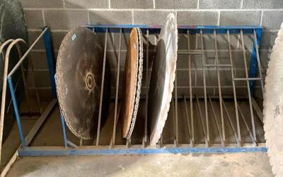 80" X 32" SAW BLADE STORAGE RACK