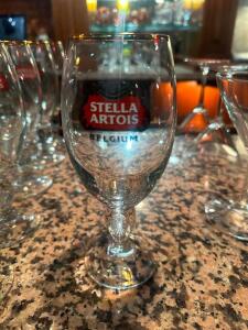 DESCRIPTION (17) STELLA ARTOIS CHALICES. THIS LOT IS: SOLD BY THE PIECE LOCATION BAR QTY 17