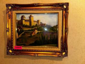 DESCRIPTION SMALL FRAMED PAINTING LOCATION OFFICE HALL QTY 1