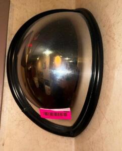 DESCRIPTION SMALL CORNER SECURITY MIRROR LOCATION OFFICE HALL QTY 1