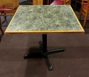 DESCRIPTION: 3' X 3' DINNING TABLE LOCATION: ROOM 3 THIS LOT IS: ONE MONEY QTY: 1