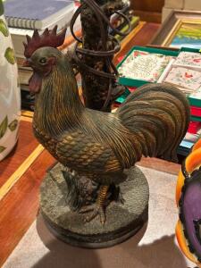 DESCRIPTION: ROOSTER LAMP LOCATION: ROOM 3 THIS LOT IS: ONE MONEY QTY: 1