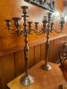 DESCRIPTION: (2) - VINTAGE CANDLE STICKS LOCATION: BANQUET ROOM THIS LOT IS: ONE MONEY QTY: 1