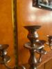 DESCRIPTION: (2) - VINTAGE CANDLE STICKS LOCATION: BANQUET ROOM THIS LOT IS: ONE MONEY QTY: 1 - 5