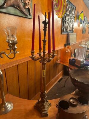 DESCRIPTION: VINTAGE CANDLE STICK LOCATION: BANQUET ROOM THIS LOT IS: ONE MONEY QTY: 1