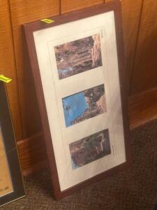 DESCRIPTION: FRAMED PRINT LOCATION: BANQUET ROOM THIS LOT IS: ONE MONEY QTY: 1