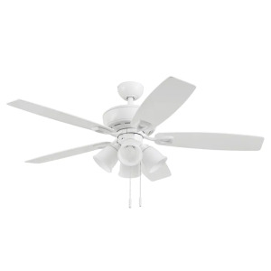 NOTUS 52" WHITE LED INDOOR CEILING FAN WITH LIGHT