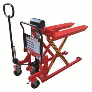 DESCRIPTION: (1) MANUAL HIGH LIFT PALLET JACK BRAND/MODEL: DAYTON/11K276 INFORMATION: FOOT PUMP, 2200LB LOAD CAPACITY RETAIL$: $1,624.98 SIZE: 28" X 6