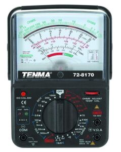 DESCRIPTION: (1) ANALOG VOLT/OHM METER BRAND/MODEL: TENMA 72-8170 RETAIL$: $31.06 QTY: 1