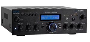 DESCRIPTION: (1) BT STERO AMPLIFIER BRAND/MODEL: PYLE PDA5BU SIZE: 200 WATT RETAIL$: $97.99 QTY: 1