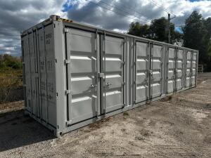 DESCRIPTION 2024 40FT HIGH CUBE MULTI-DOOR SHIPPING CONTAINER BRAND / MODEL: ZXJU0090524 ADDITIONAL INFORMATION MAX GROSS PAYLOAD 52,910 LBS. CONTAINE