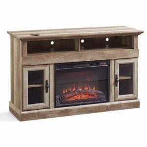 CROSSMILL FIREPLACE MEDIA CONSOLE FOR TVS UP TO 60"