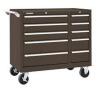 DESCRIPTION: (1) ROLLING TOOL BOXBRAND/MODEL: KENNEDY #310XBINFORMATION: BROWN, 10 DRAWERSIZE: 39-3/8"W X 18"D X 35"HRETAIL$: $1299.00 EAQTY: 1