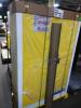 DESCRIPTION: (1) FLAMMABLE SAFETY CABINET BRAND/MODEL: JUSTRITE/894520 INFORMATION: YELLOW/CAPACITY: 45 GAL SIZE: 60.5"H X 39.5"W X 14.6"D RETAIL$: 1, - 5