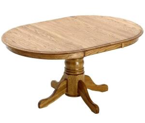 OAK FINISH OVAL DINING TABLE TOP