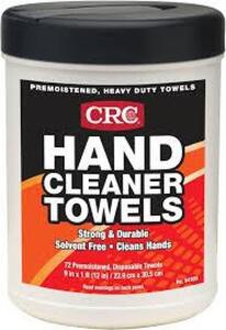 DESCRIPTION: (6) CASES OF (72) HAND CLEANING TOWELS BRAND/MODEL: CRC #04100 INFORMATION: STRONG AND DURABLE, PREMOISTENED RETAIL$: $31.00 EA QTY: 6