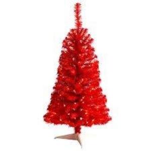 DESCRIPTION: (1) ARTIFICIAL CHRISTMAS TREE BRAND/MODEL: NEARLY NATURAL #T3306 INFORMATION: RED SIZE: 3' RETAIL$: $50.00 EA QTY: 1