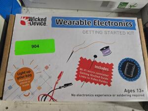 DESCRIPTION: (1) WEARABLE ELECTRONICS STARTER KIT BRAND/MODEL: WICKED DEVICES RETAIL$: $29.99 QTY: 1