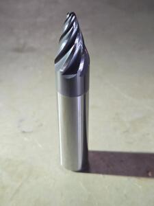 DESCRIPTION: (2) SOLID CARBIDE 15 DEG TAPER BARREL CUTTER END MILL BRAND/MODEL: ACCUPRO 03328614 SIZE: 1/2" DIA RETAIL$: $410.44 QTY: 2