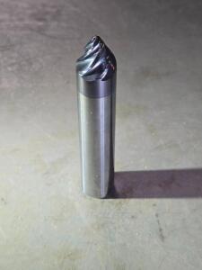 DESCRIPTION: (2) SOLID CARBIDE TAPER FORM BARREL CUTTER END MILLS BRAND/MODEL: ACCUPRO 03312865 SIZE: 30 DEG ANGLE/SIDE 5/8" SD RETAIL$: $514.98 QTY: