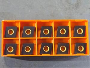 DESCRIPTION: (10) CARBIDE TURNING INSERTS BRAND/MODEL: HERTEL CNMA 432 HC315T RETAIL$: $126.00 QTY: 10