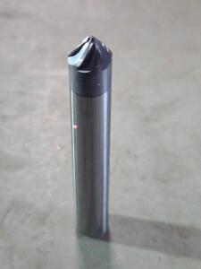 DESCRIPTION: (2) SOLID CARBIDE 45 DEG TAPER FORM BARREL CUTTER END MILL BRAND/MODEL: ACCUPRO 03315330 SIZE: 0.3750"MALL END DIA 3/16" LOC RETAIL$: $33