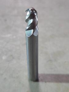 DESCRIPTION: (3) SOLID CARBIDE BALL END MILL BRAND/MODEL: ACCUPRO 07761307 SIZE: 15/64" DIA 3/8" LOC 1/4" SD RETAIL$: $51.81 QTY: 3