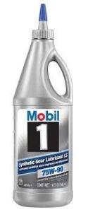 DESCRIPTION: (2) SYNTHETIC GEAR LUBRICANTS BRAND/MODEL: MOBIL 1 SIZE: 75W-1 RETAIL$: $20.00 EA QTY: 2