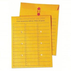 DESCRIPTION: (1) PACK OF (100) INTER DEPARTMENT ENVELOPES BRAND/MODEL: QUALITY PARK #23K911 INFORMATION: YELLOW SIZE: 10X13 RETAIL$: $110.26 EA QTY: 1