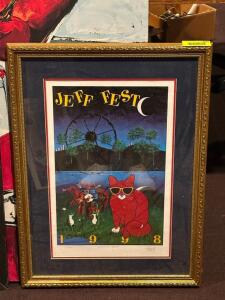 FRAMED WINE POSTER