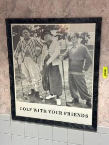 FRAMED GOLF PRINT