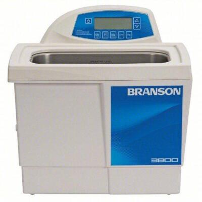 DESCRIPTION: (1) ULTRASONIC CLEANER BRAND/MODEL: BRANSON #39J361 INFORMATION: DEGAS/HEAT/SWEEP, 6 IN TANK DP, INCLUDES TIMER SIZE: 1.5 GAL TANK CAPACI