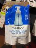 (6) - METHOD FOAMING HAND SOAP REFILL SEA MINERALS - 28 FL OZ. BAGS - 2