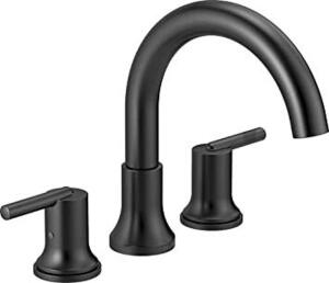 TRINSIC MATTE BLACK ROMAN TUB FAUCET