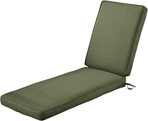 MONTLAKE HEATHER FERN GREEN OUTDOOR CHAISE LOUNGE CUSHION