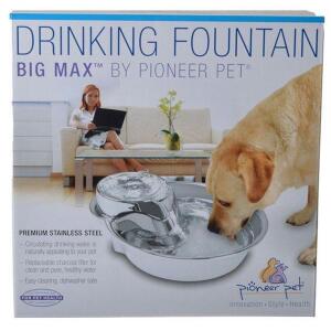 BIG MAX STAINLESS STEEL PET DRINKING FOUNTAIN