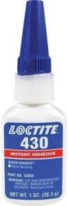 DESCRIPTION: (3) INSTANT ADHESIVE BRAND/MODEL: LOCTITE 430 SIZE: 1 OZ RETAIL$: $30.42 EA QTY: 3