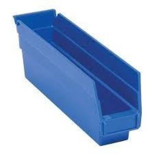 DESCRIPTION: (1) CASE OF (36) STACKABLE STORAGE BINSBRAND/MODEL: QUANTUM STORAGE #QSB100BLINFORMATION: BLUESIZE: 11 5/8 in Overall Lg, 2 3/4 in x 4 inRETAIL$: $78.16 EAQTY: 1