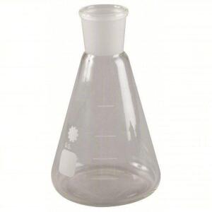 DESCRIPTION: (2) PACKS OF (12) FLASK BRAND/MODEL: ERLENMEYER #5YHN8 SIZE: Glass, 25 mL Capacity - mL, 0.8 fl oz Capacity - oz, Graduated, 70 mm Overal