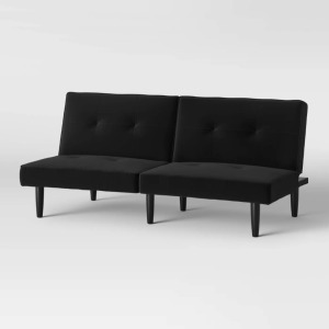 BLACK FUTON SOFA