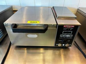 DESCRIPTION AJ ANTUNES COUNTER TOP DELUXE FOOD WARMER W/ DIGITAL STEAM CONTROL BRAND / MODEL: AJ ANTUNES ADDITIONAL INFORMATION 120 VOLT, 1 PHASE. RET